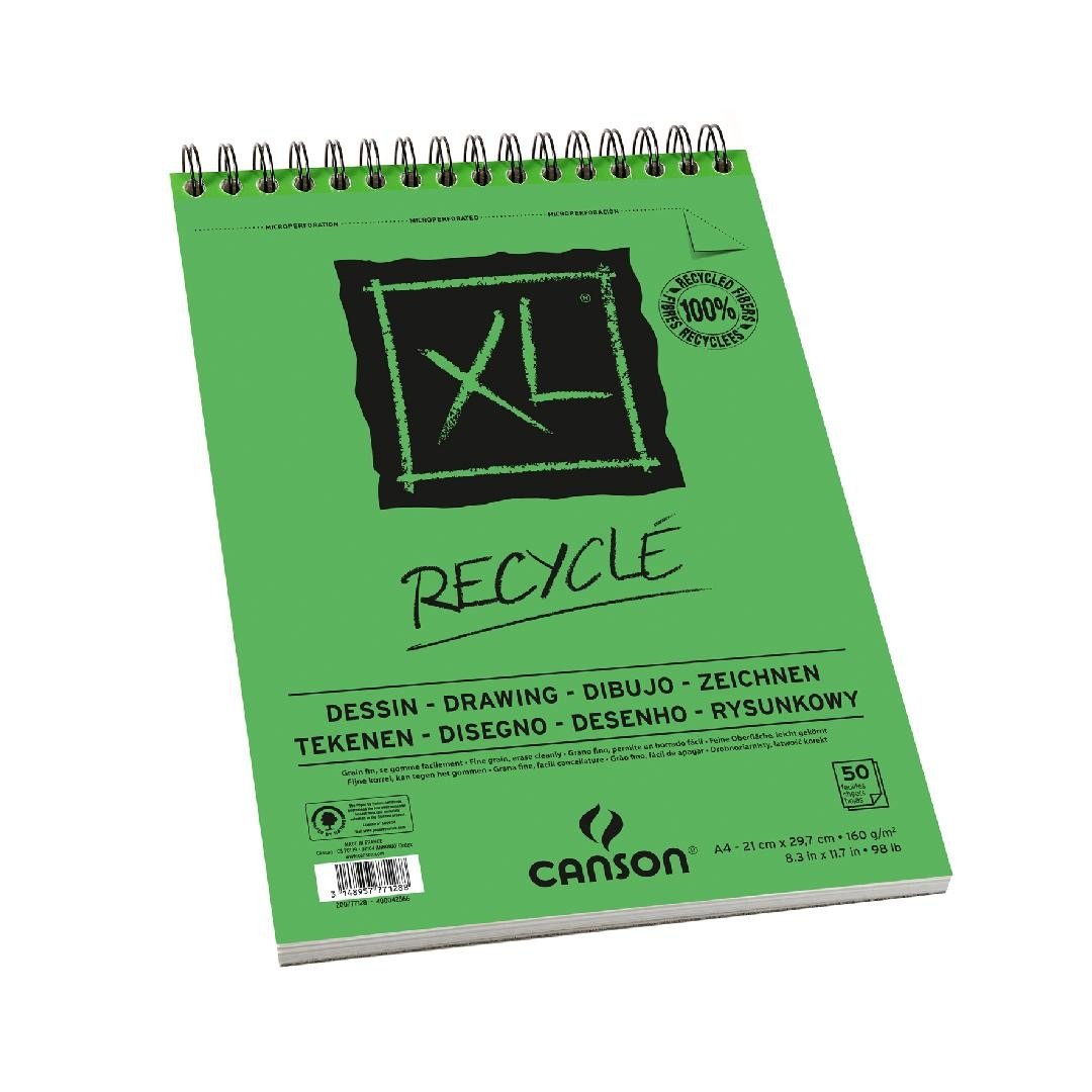 Canson XL Recycled Drawing Paper Spiral Pad - A4