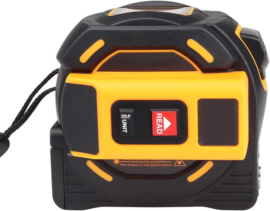 Function Digital Laser Distance Meter, LED Meter Meter, Digital Meter Measure Retractable, with Large LCD Backlight Display String Laser Roller Modes Measuring Tool