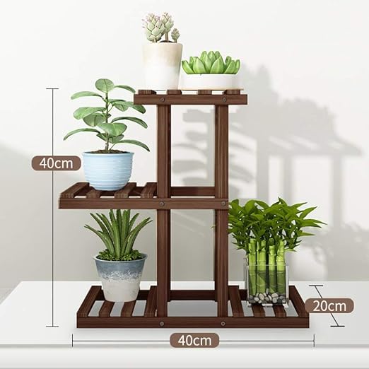 YXWa Puesto de Plantas Marco de Madera de la Planta Planta de ...