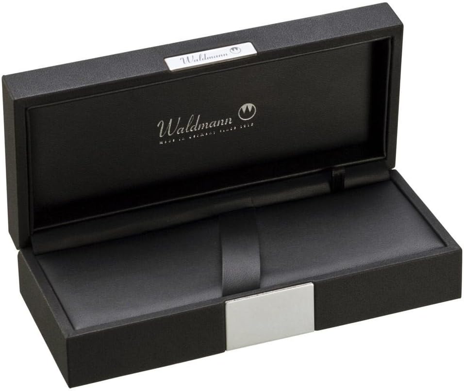 WaldMann Tuscany, fountain pen, line design, chocolate/rose gold, solid silver 925, Gold,Silver,Rose,Black, mittel (M) - Image 4