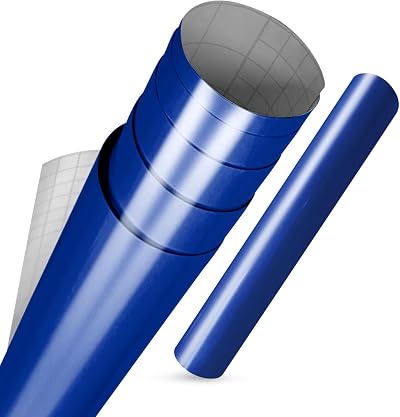 vgoltd Gloss Self-Adhesive Vinyl Wrap 30x200 cm King Blue Furniture Sticker