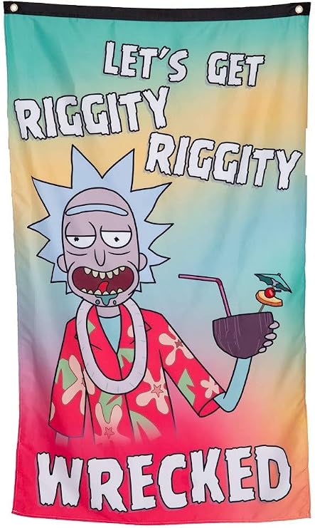 Amazon Com Calhoun Rick And Morty Wall Banner 30 By 50