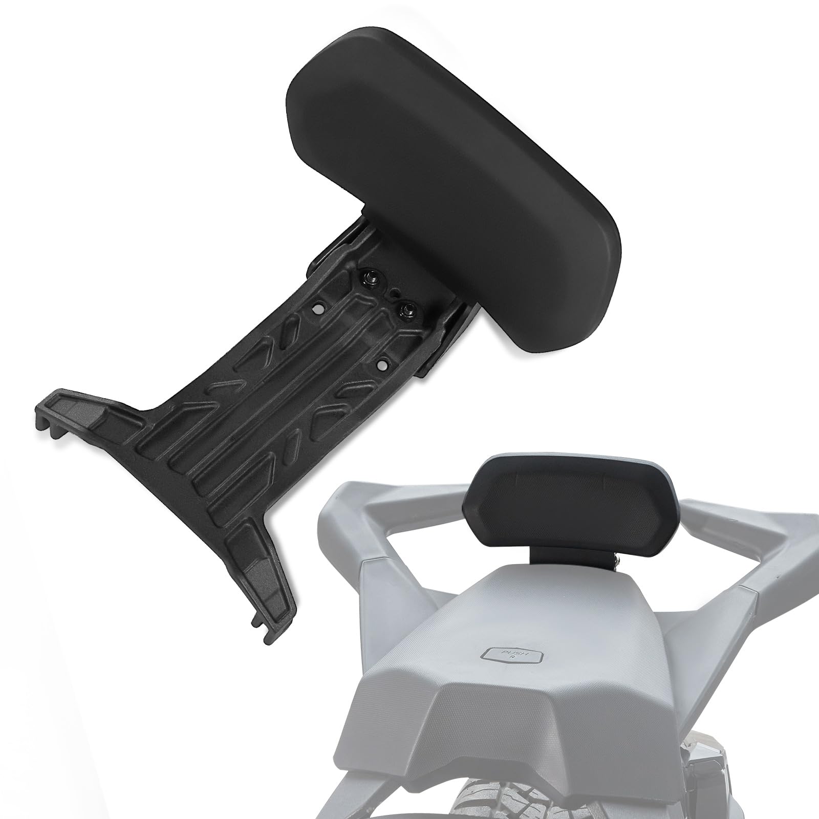 Photo 1 of LUXEMOTO Passenger Short Rail for Can Am Ryker 900 Accessories,Black Passenger Low Backrest Sissy for Can-Am Ryker 900 600 Sport & Ryker Rally Edition All Models (Replace #219400801)