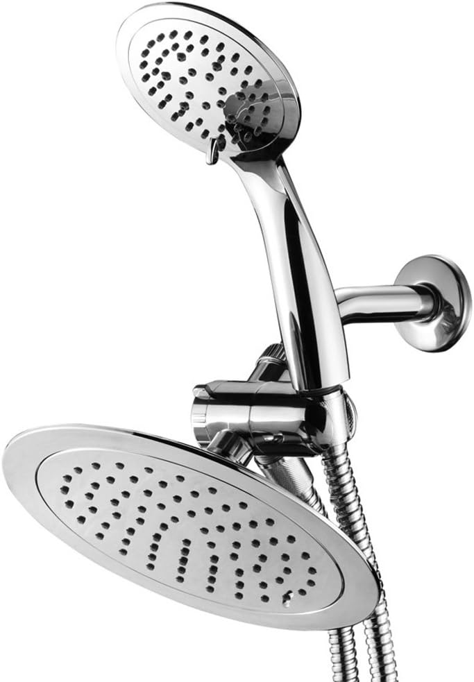 AquaSpa Razor High-Fashion 8” Slimline Design 3-way Rainfall Combo