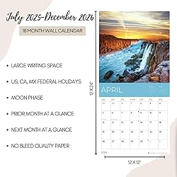 July 2025- December 2026 Pugs Wall Calendar 18