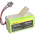 WRUMI for Shark RV750 Battery - Replacement Shark Ion Battery RVBAT700 - for Shark RV720 Battery - RV700 RV720 RV750 RV755 Robot Vacuum Cleaners Battery 14.8V/14.4V 3000mAh