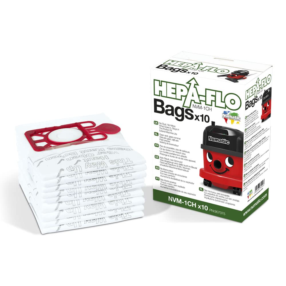 Numatic Numatic Henry Cleaner Bags - 1 Box (Pack of 10), White