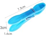 VEGCOO 48 Pcs Plastic Clothes Pegs with 4 Colours Stainless Spring Durable view 3