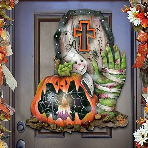Jamie Mills-Price Halloween Scary Harry Indoor Outdoor Wooden Hanging Door Decorations & Wall Sign for Home Halloween Thanksgiving Fall Decor 8457405H - Designocracy