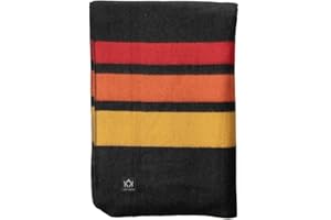 Arcturus Rainier Wool Blanket - 4.5lbs Warm, Heavy, Washable, Large | Great for Camping, Outdoors, Survival & Emergency Kits (Sunset Peak)