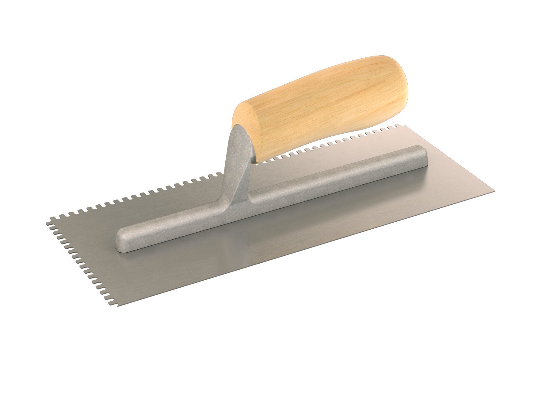 Bon Tool 87-129 Notched Trowel - 1/8" X 3/16" U - Wood Handle