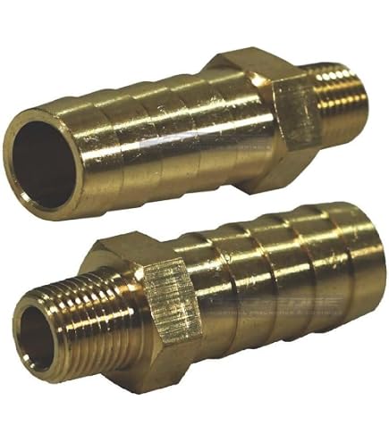 Gas Verschraubung 8 Mm 8mm Barbed Hose To 1/2" Inch Male NPT Brass Piping Pipe Fitting Wasserleitung Adapter Reduzierstück