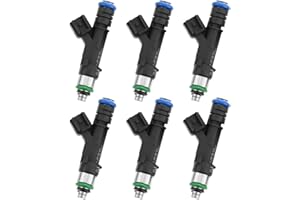 HZ-MONSTAR Fuel Injectors 0280158020 Compatible with 2006-2010 Jeep Commander Liberty 3.7L, 2004-2010 Dodge Dakota Nitro Ram 3.7L, 2006-2009 Mitsubishi Raider 3.7L Replace 812-12145, FJ474 (6Pcs)