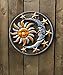 Large Metal Sun Moon Star Wall Art Sculpture Decor for Indoor Outdoor (17