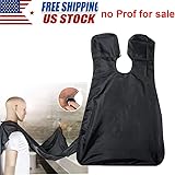 Shaving bib, Balck,barber cloak, repair beard shape cloth Big Sale from USA STOC