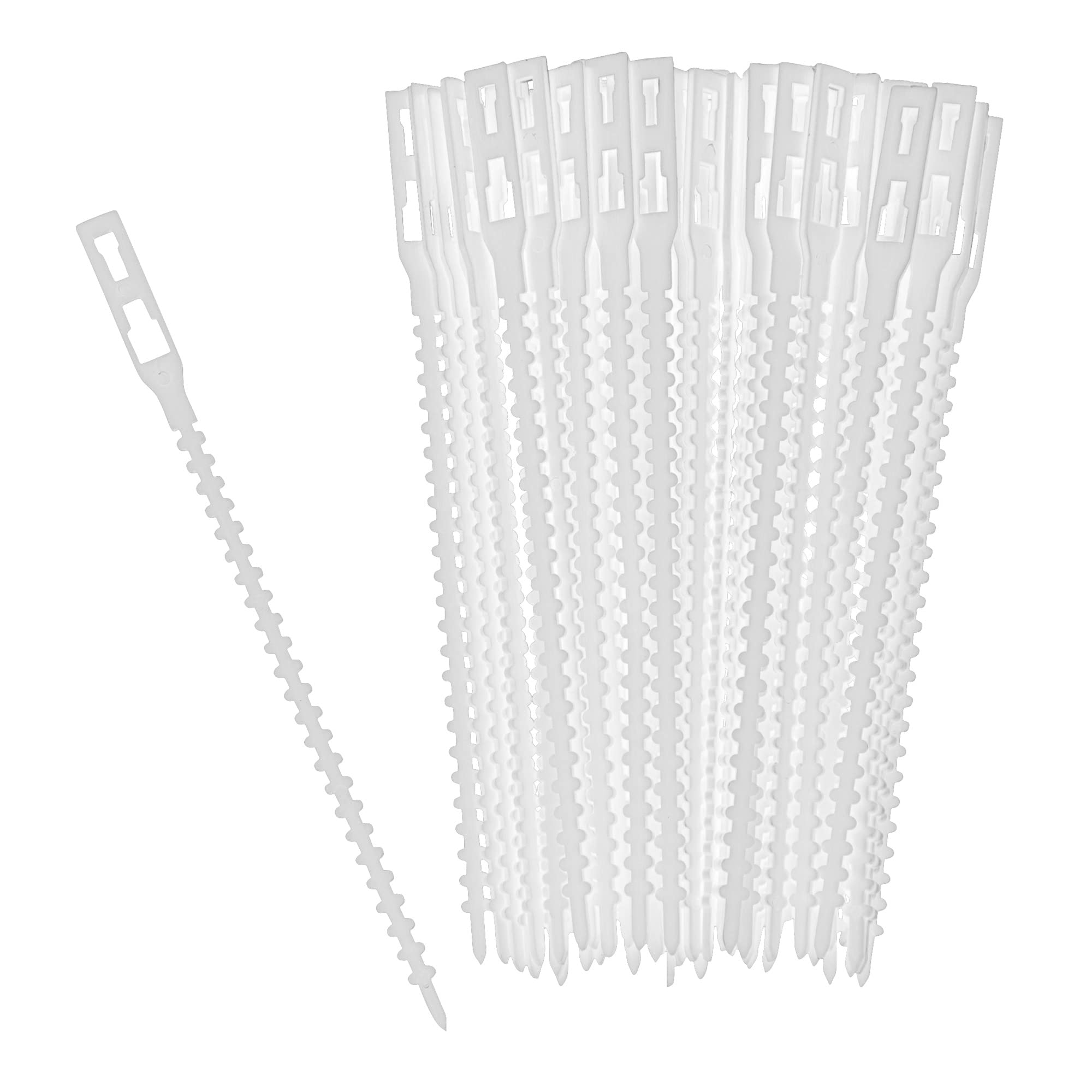 Windhager 06433 Universal Flexible Ties for Privacy Screen/All-Purpose Ties/Cable Ties Transparent Pack of 20