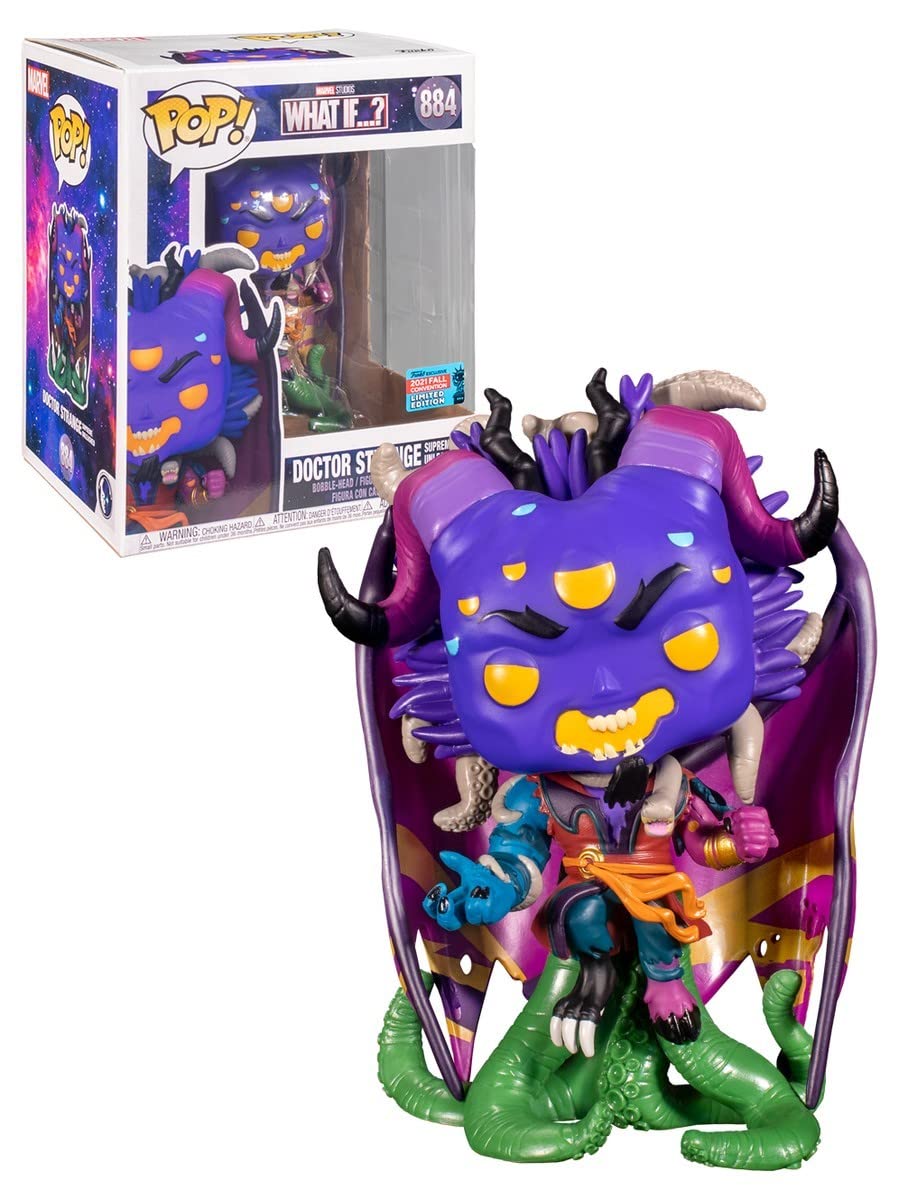 Funko What If...? Figurine Super Sized POP! Marvel Vinyl Dr. Strange Supreme 15 cm, Blue, 6 Inch
