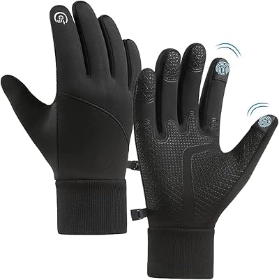 Crazy Shark Winter Thermal Gloves Windproof Water Resistant Touch Screen