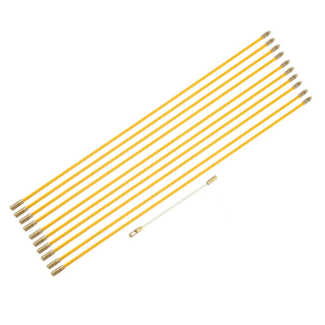 Uxcell 1m 39 37inch Fiberglass Running Wire Cable Pulling Fish