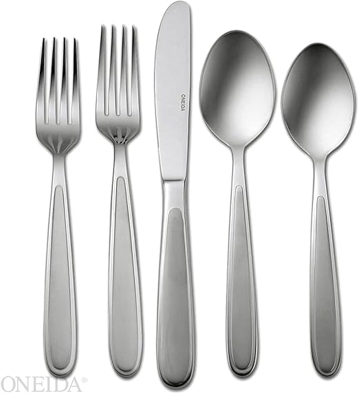 Oneida Jordan 90 Piece Casual Flatware Set, 18/0 Stainless