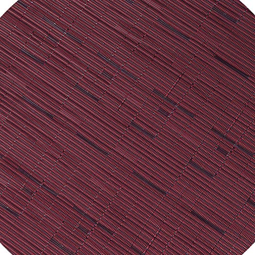 SHACOS Round Table Placemats Set of 4 Wedge Placemats Burgundy Red Heat