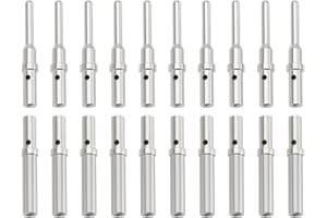 ECSiNG 10 Sets 16 Pin Electrical Wiring Crimp Terminal DT Terminals 0460-202-16141 0462-201-16141 Compatible with Deutsch 16-