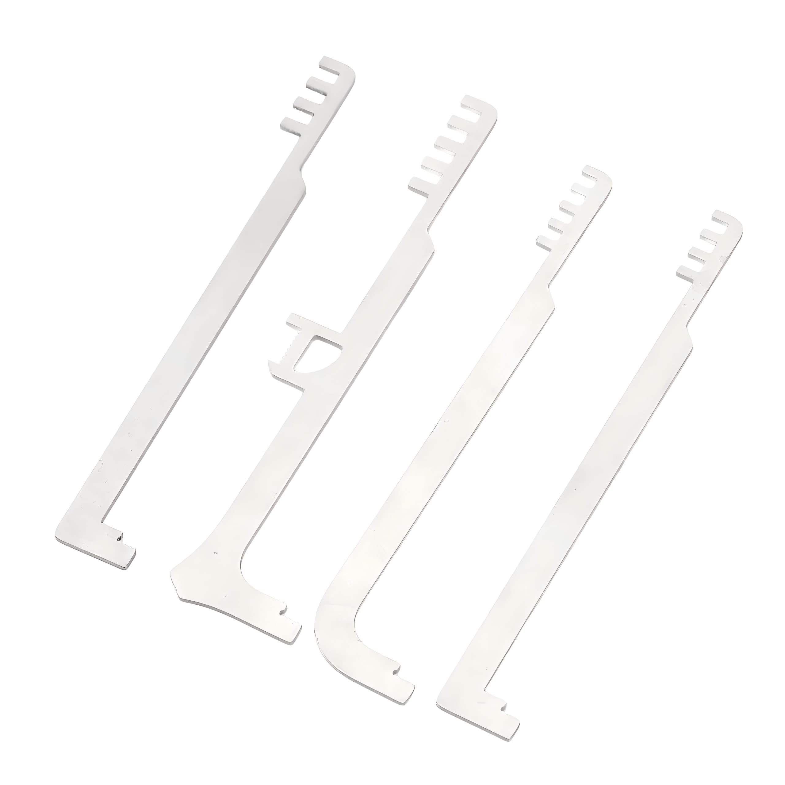 Photo 1 of (4PCS) Comb Pick Stainless Steel Tools, Comb Lock Picks Metal Teeth Tools Portable Stainless Steel Pick Combs for Firefighting Repair multitools