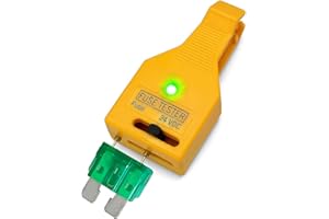 MGI SpeedWare Blade Fuse Tester for 12V 24V Automotive ATO/ATC/ATM Mini Standard Maxi Blade Fuses with LED Indicator
