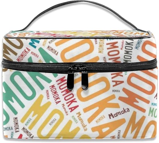 Amazon メイクポーチ 化粧品ポーチ 日本人の名前 百花 桃花 桃香 メイクボックス 多機能収納 化粧品収納 小物入れ 大容量 Black One Size Ydy Coobag シューズ バッグ