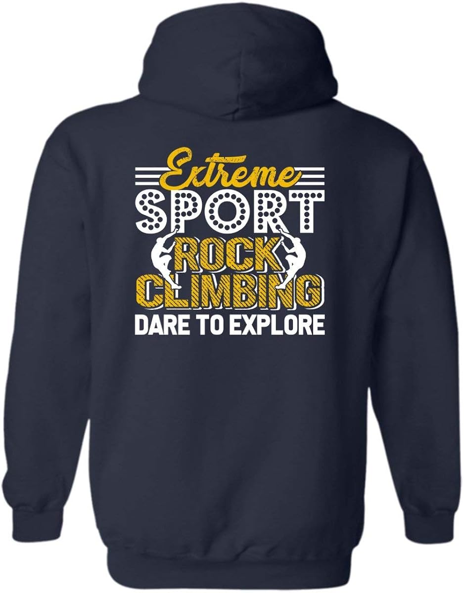 Rock Climbing Extreme Sport Pullover Hoodie, Hooded