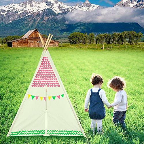 image for Marquis Products Kid's Teepee Play Tent for Kids with Carry Case, Chil