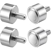 ElaraBerry 4 Pcs 1 Inch Nylon Ball Transfer Roller Casters | Heavy Duty Stud Mounted, 560 Lbs Total Load Capacity, 360&deg; Conveyor Roller, Thread Stem, Workbench Table