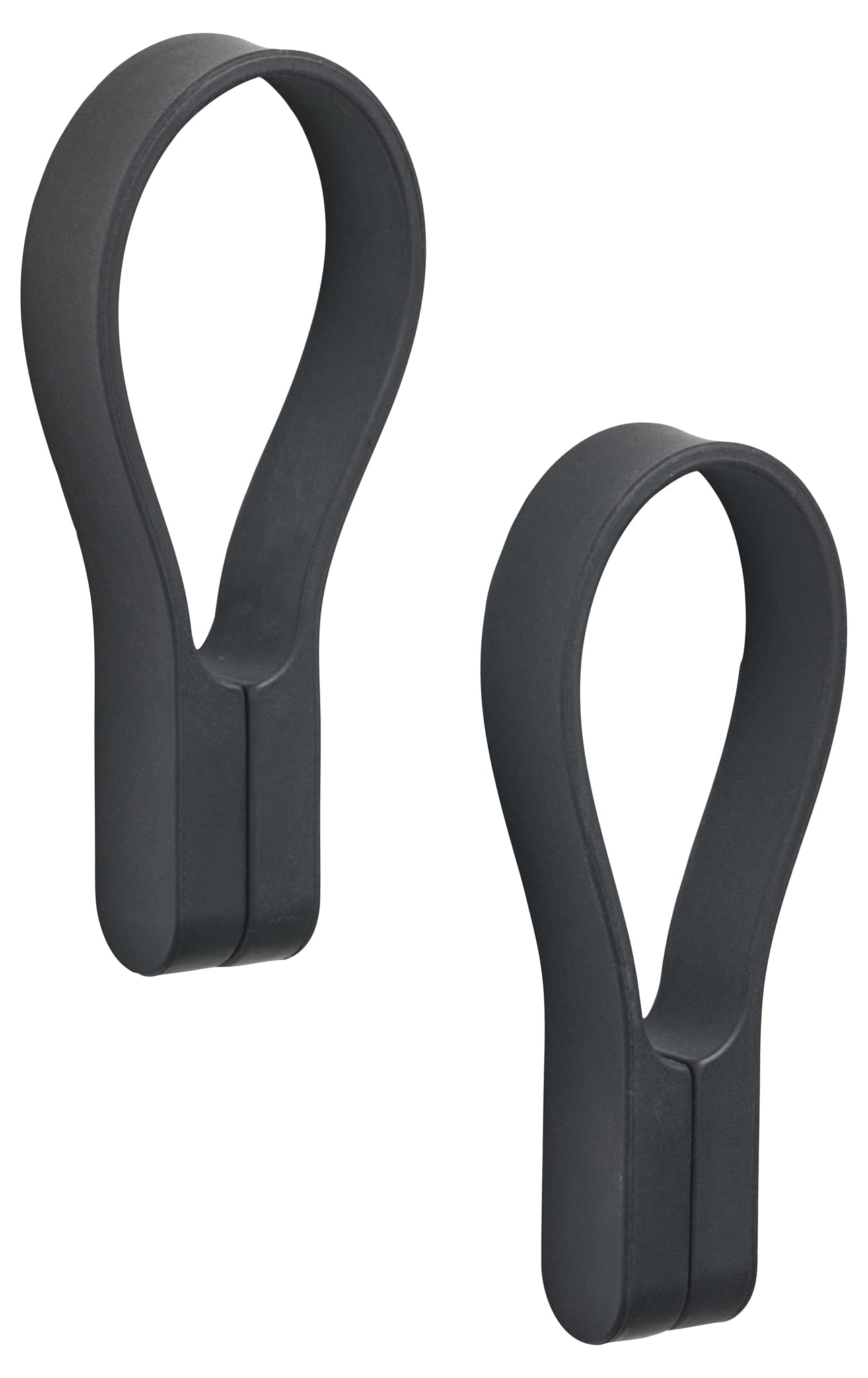 Zone Denmark Loop Towel Clips, Magnetic Towel Holders, Hand Towel & Tea Towel Clips, Towel Clamps for Kitchen & Bathroom, 9 cm, Set of 2, Black — image 1