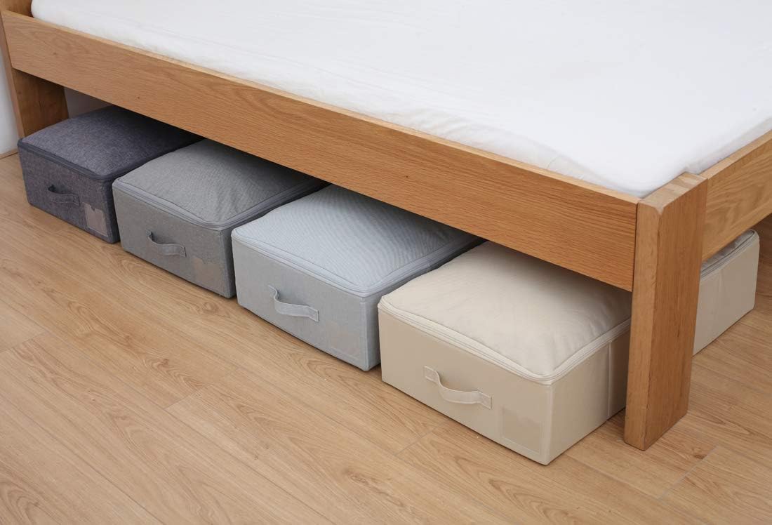 iwill CREATE PRO Under Bed Storage Container, Underbed Shoe Storage Organizer Box with Lid,Dark Gray: Home & Kitchen