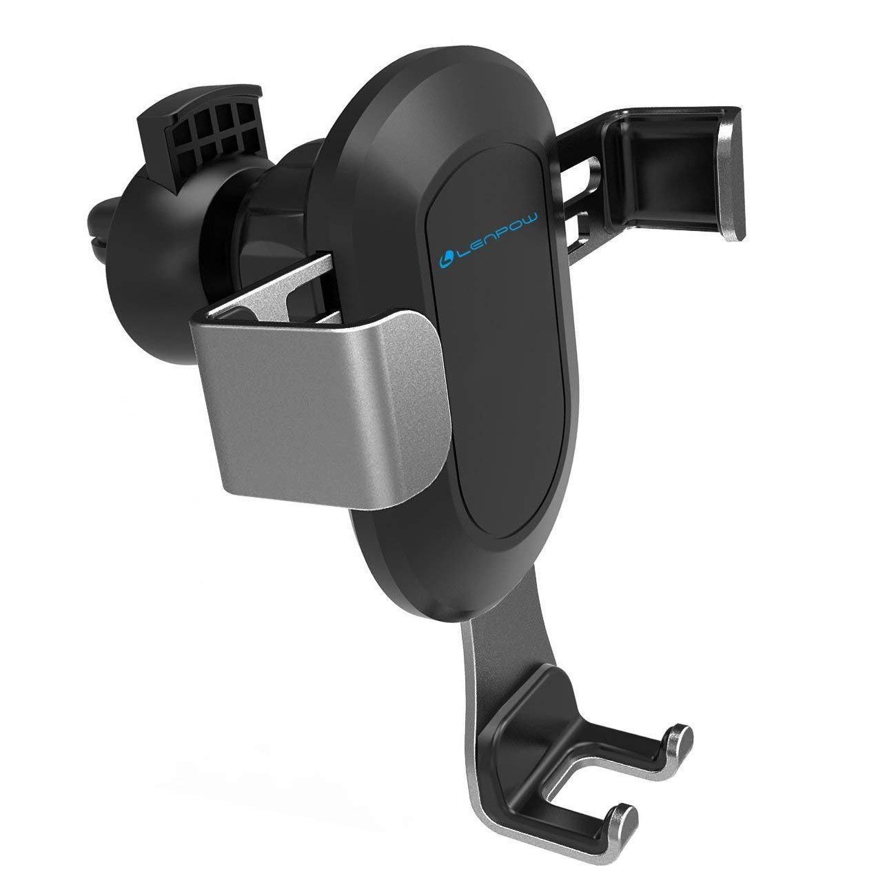 (UPGRADED VERSION) LENPOW Car Phone Mount Holder Universal Gravity Car Air Vent Phone cradle Stand Auto Lock and Release, 360°Rotate for iPhone X 8 7 6s 6 Plus Samsung Galaxy s8 plus S6 S5 up to 6.2\