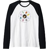 Pok&eacute;mon Eevee Evolution Wheel Raglan Baseball Tee