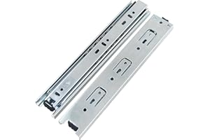 URBEST Drawer Slides 9 Inch Full Extension 3 Sections Ball Bearing Telescopic Slide Rails (9Inch)