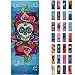 Printed Yoga Mat , Prana Yoga Mat , Bikram Yoga Mat - Incredibly Comfortable Yoga Mats for Men and Women - Gorgeous Printed Designs – Sugar Skull Day of the Dead - Day of the Yoga - Soul Obsssion