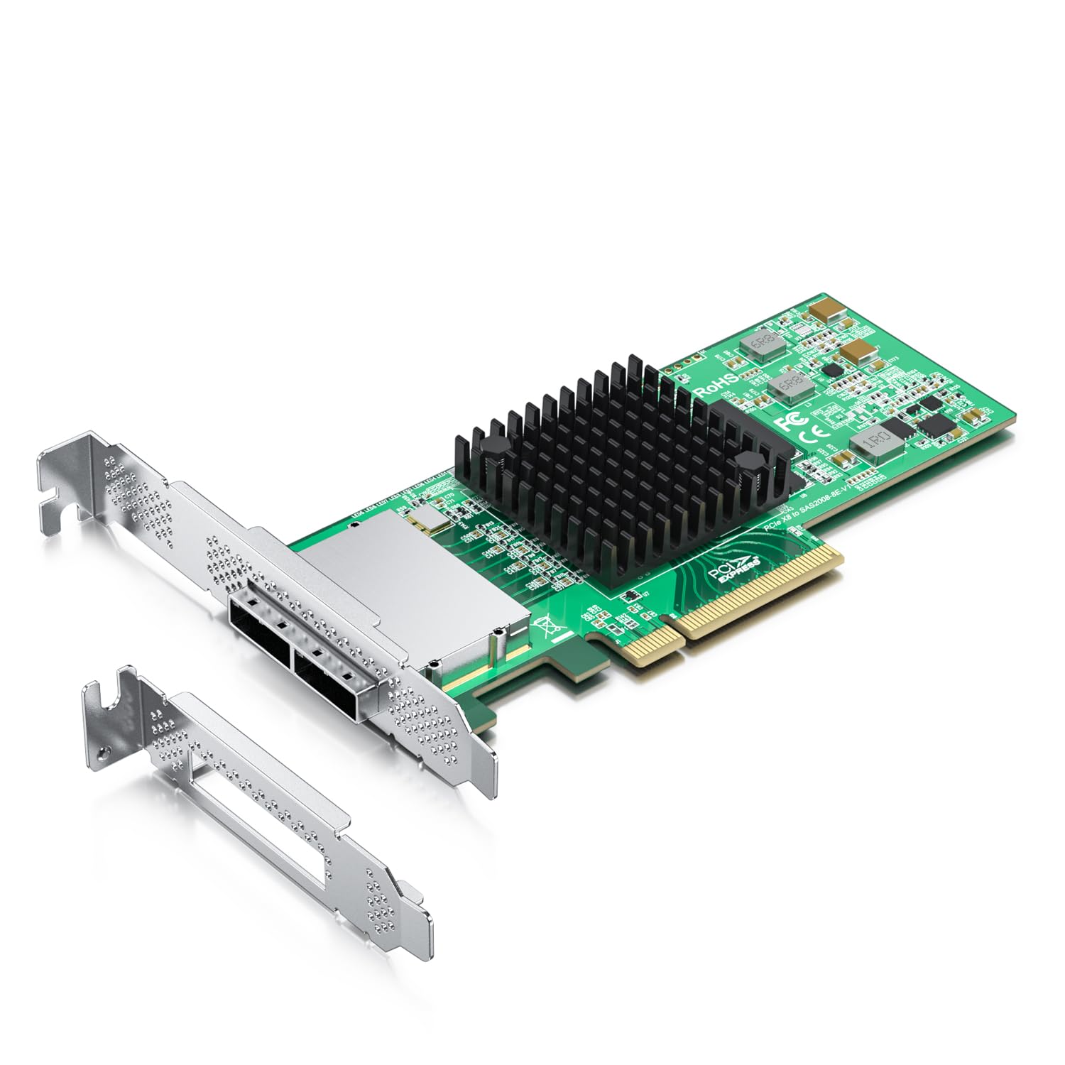 10Gtek External Pci Express Sas/Sata Hba, Sas2008 Chip, X8, 6Gb/S, Same As 9200-8E