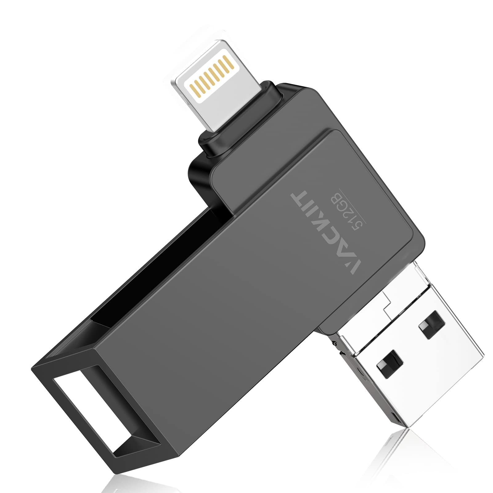 Photo 1 of MFi Certified 512GB Flash Drives 3.0 High Speed 3ni1 USB Stick External Storage for iPhone/PC/iPad/Android/Mo