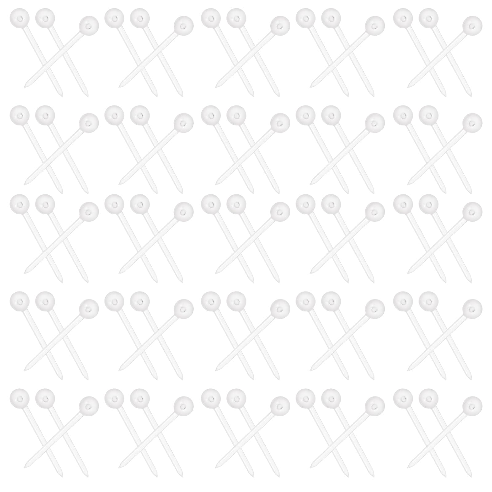 PRETYZOOM 1000pcs Plastic Sequin Pins Safety Push Pins Thumbtacks Handmade Beaded Foam Balls Ornaments Pins Mini Craft Pins for DIY Christmas Tree Ornaments Supply