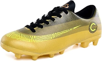 gold junior football boots