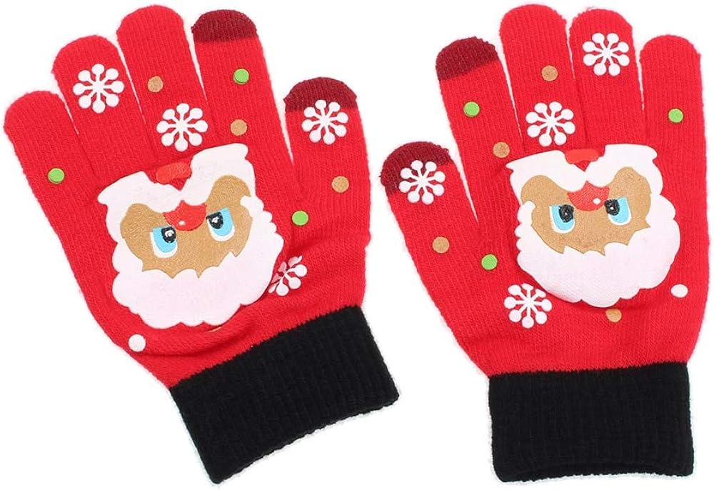 Cute Christmas Warm Winter Gloves Outdoor Gloves Student Men Women Gloves Touch Screen Glove
