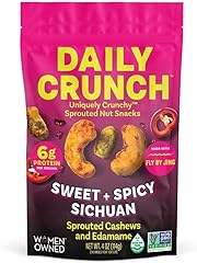 Daily Crunch Sweet Sichuan Sprouted Cashews & Edamame, 4 Oz