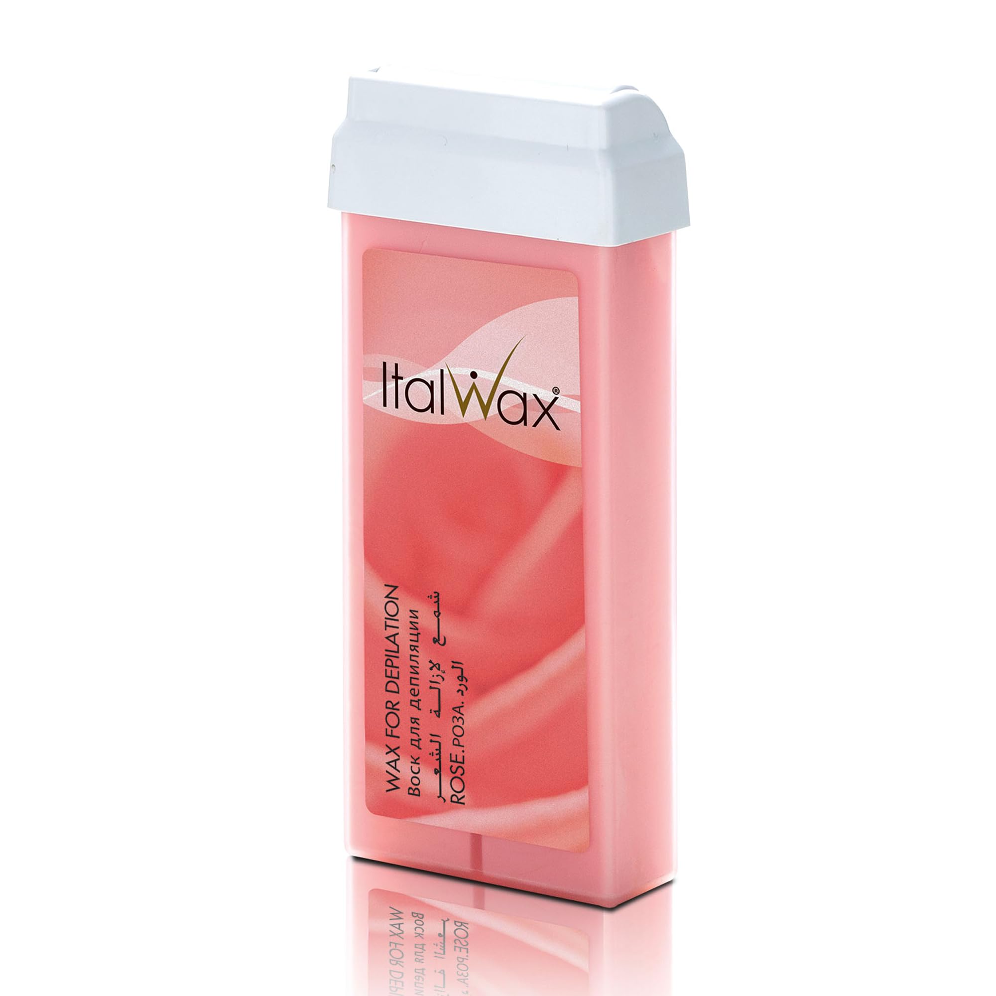 Italwax Classic Roll-On Wax Cartridge – Pack of 6 x 100ml – Rose Formula – Gentle on All Skin Types – For Professional and At-Home Use