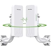 AdaLov CPE660 3KM Outdoor Wireless Bridge 5.8GHz Point to Point WiFi CPE | PtP WiFi bridge for farms, barns, shops and CCTV/IP cameras. 14dBi antenna, IP65, Compatible with Starlink, Long Range Extend