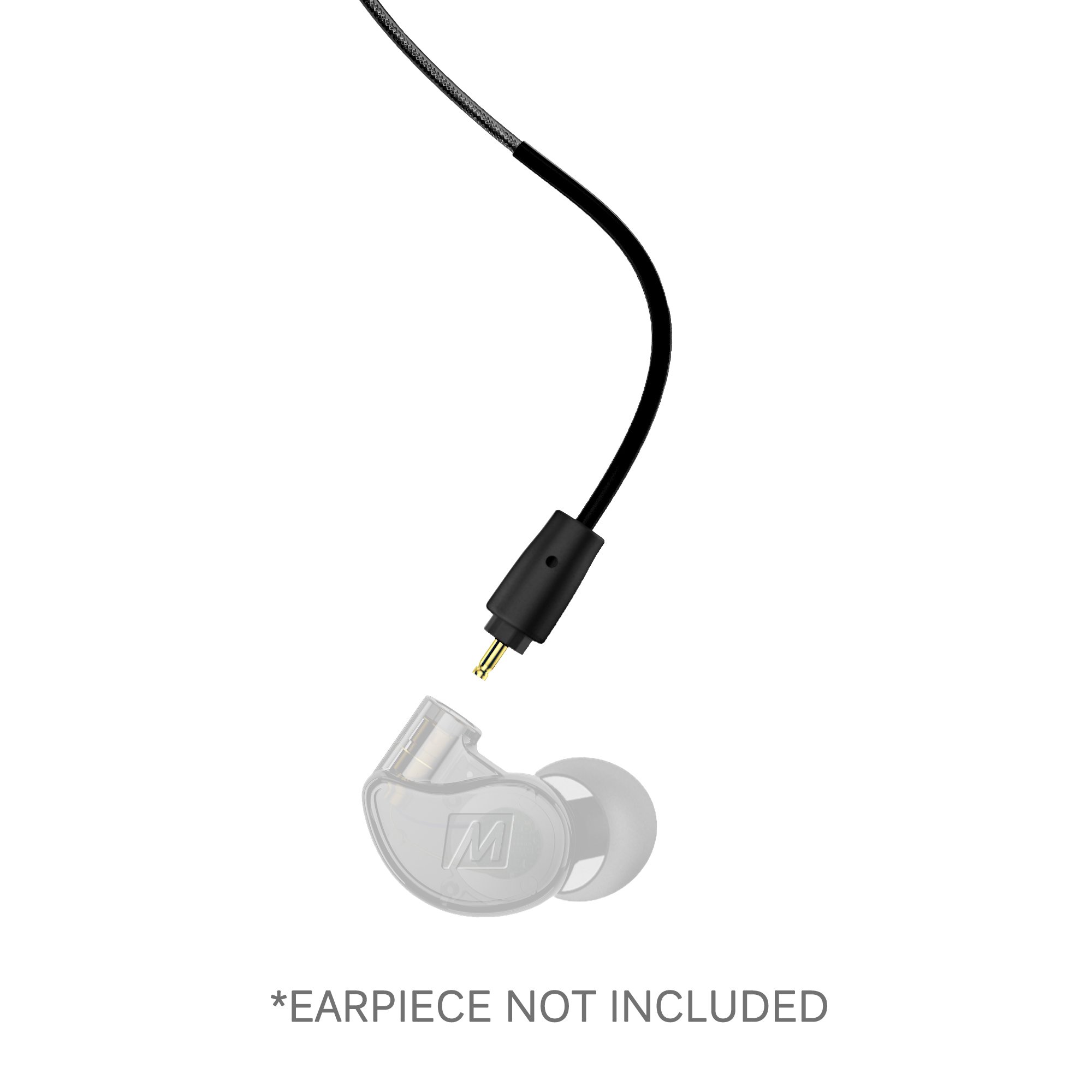 MEE audio MX PRO Series and M6 PRO Replacement Stereo Audio Cable (Black), 51 in