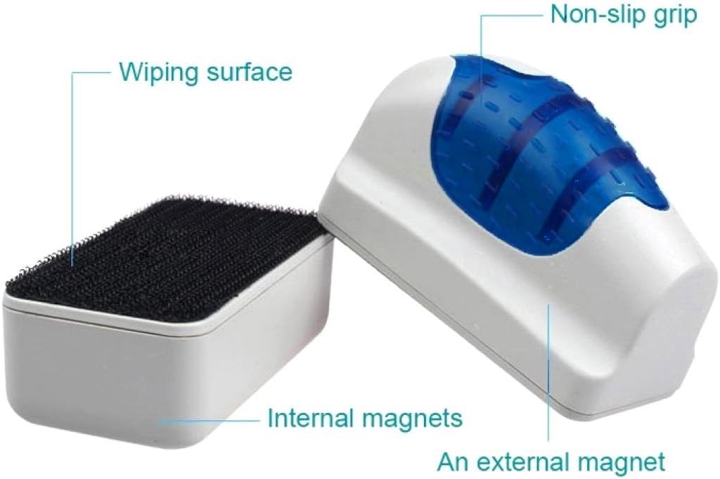 Petzilla Magnetic Algae Scraper, Aquarium Cleaning Scrubber for Fish Tank (Small) : Pet Supplies