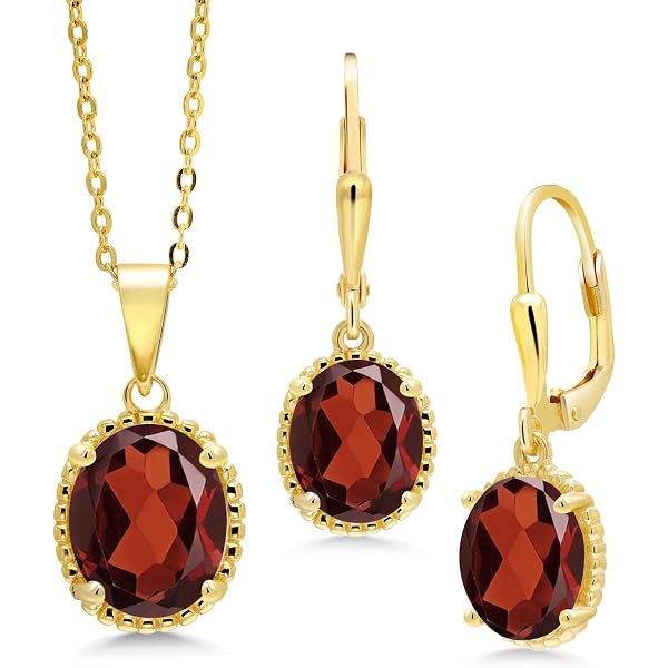 Gem Stone King Sterling Silver Pendant & Earrings Set With 2.50 Ct Yellow Citrine