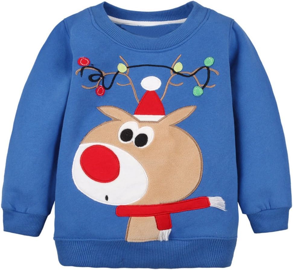 LOSORN ZPY Baby Toddler Girl Boy Christmas Sweater Cute Cotton Pullover Sweatshirt